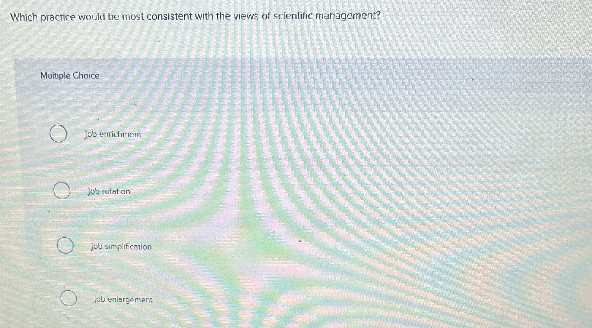  Which practice would be most consistent with the views of scientific