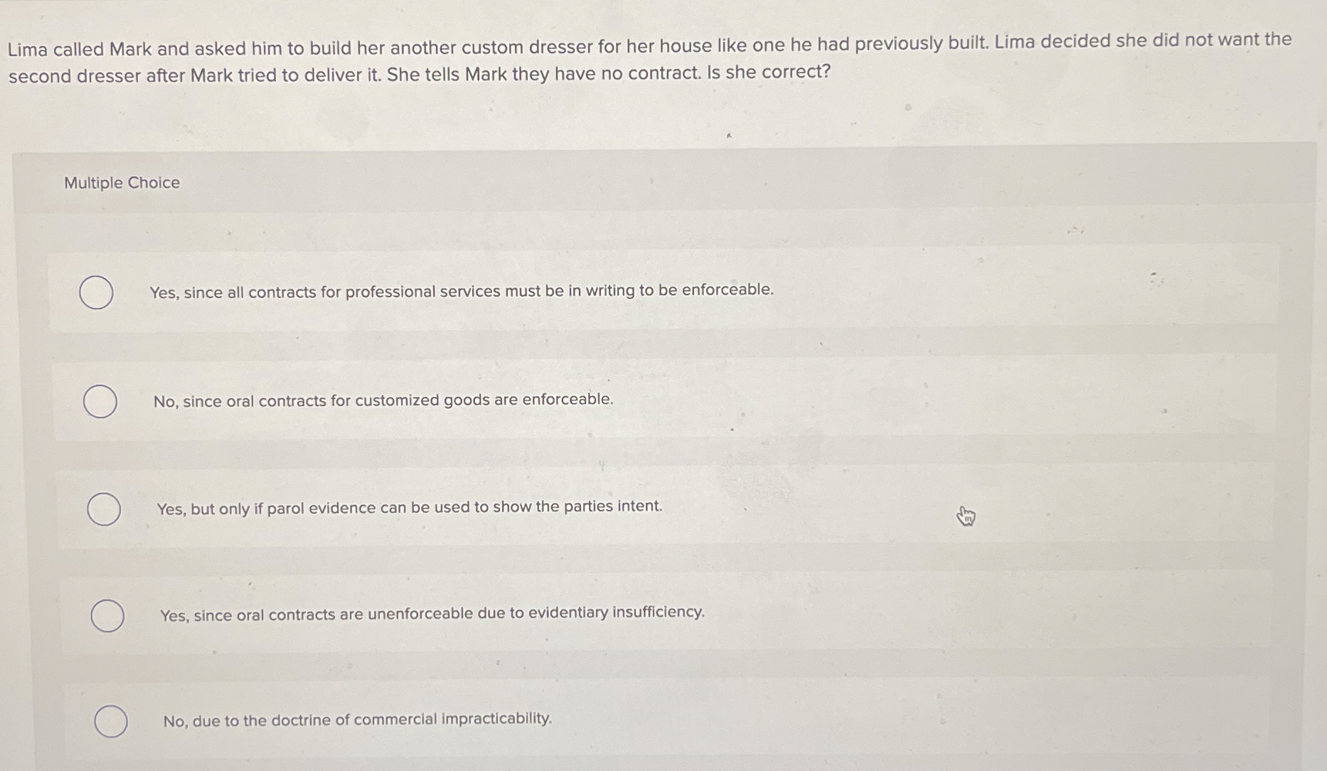  Lima called Mark and asked him to build her another custom