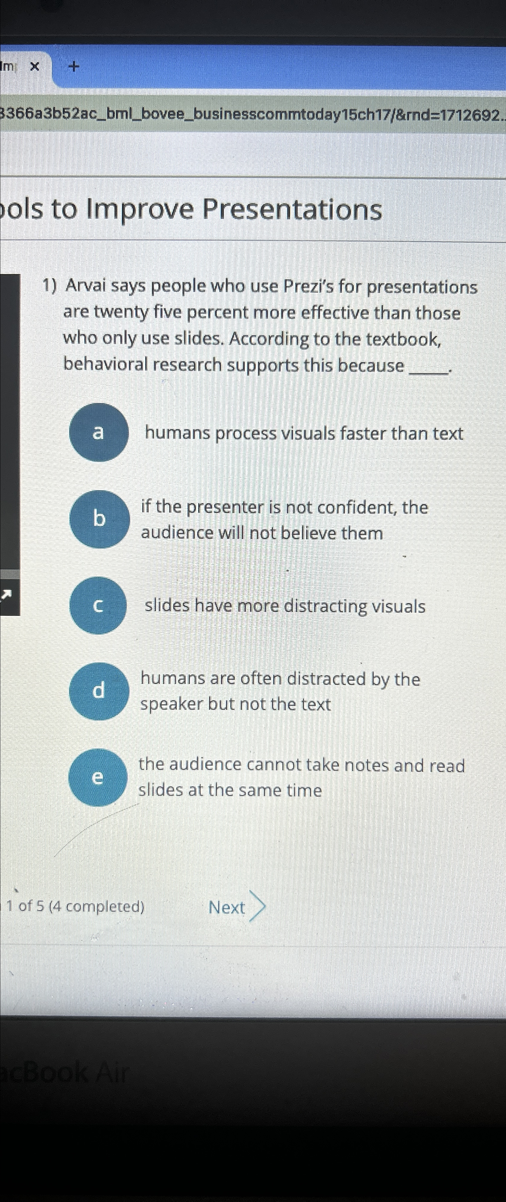 3366a3b52ac_bml_bovee_businesscommtoday15ch17/8rnd=1712692. ols to Improve Presentations Arvai says people who use Prezi's