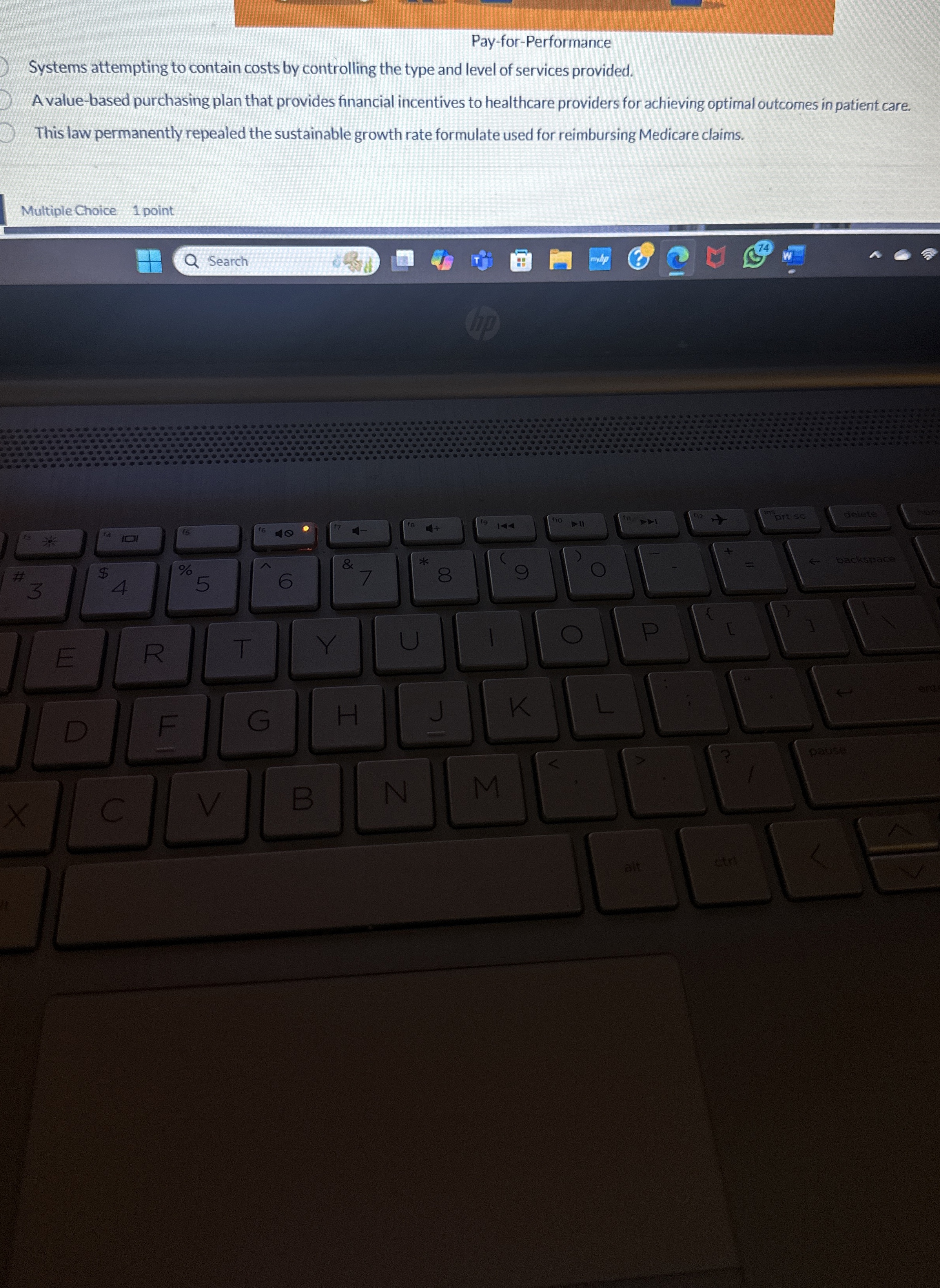  Pay-for-Performance Systems attempting to contain costs by controlling the type and