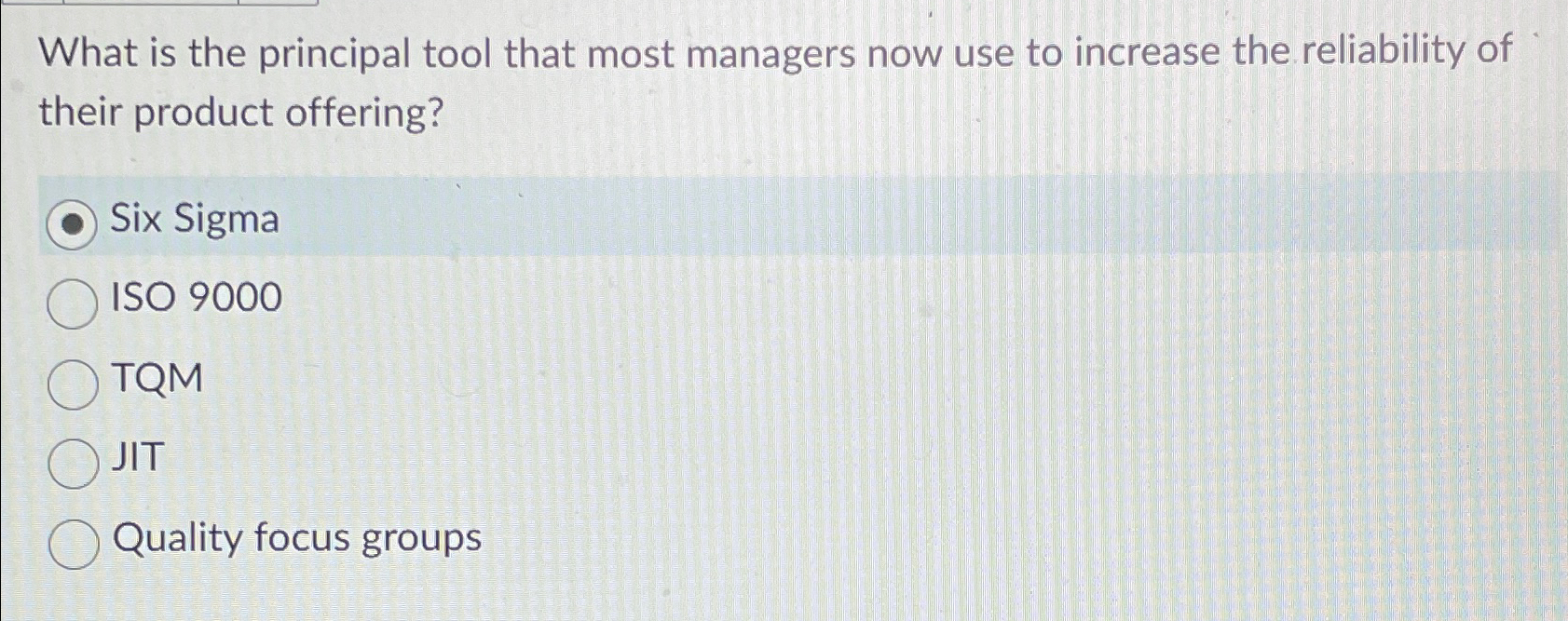 What is the principal tool that most managers now use to