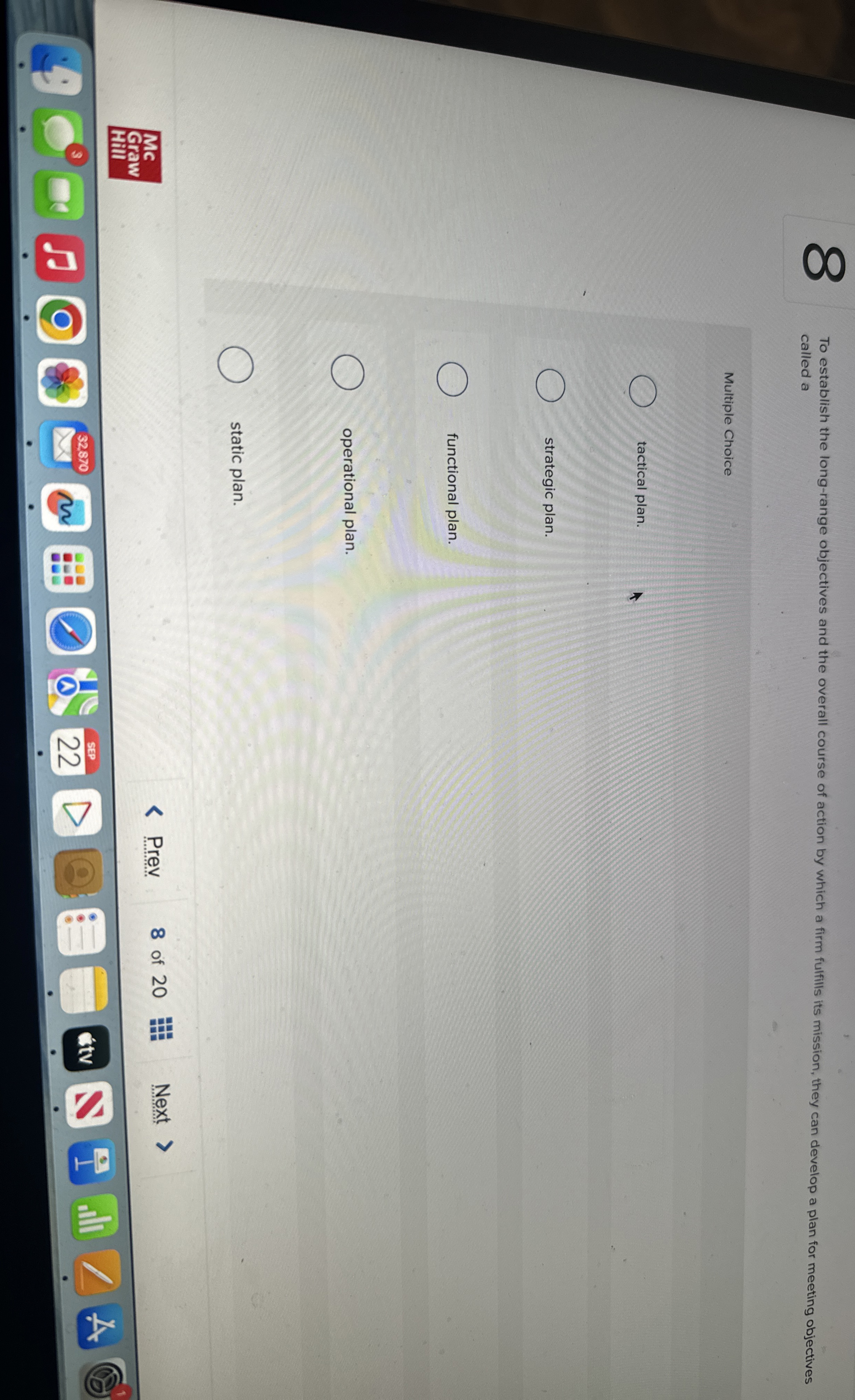 8 To establish the long-range objectives and the overall course of