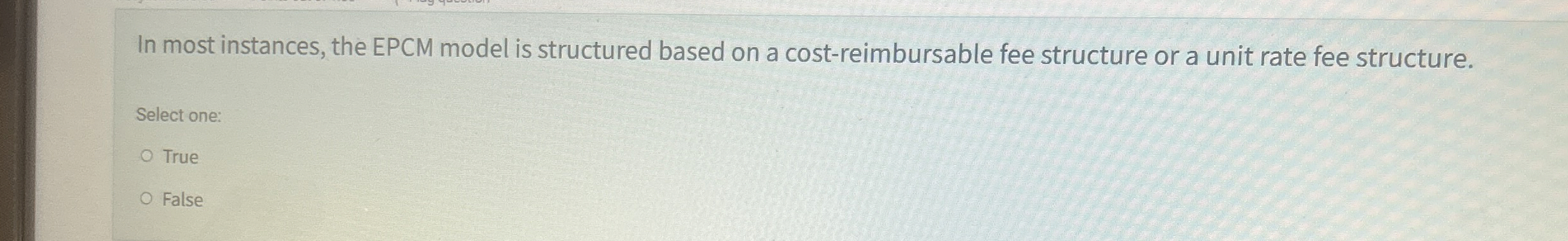  In most instances, the EPCM model is structured based on a