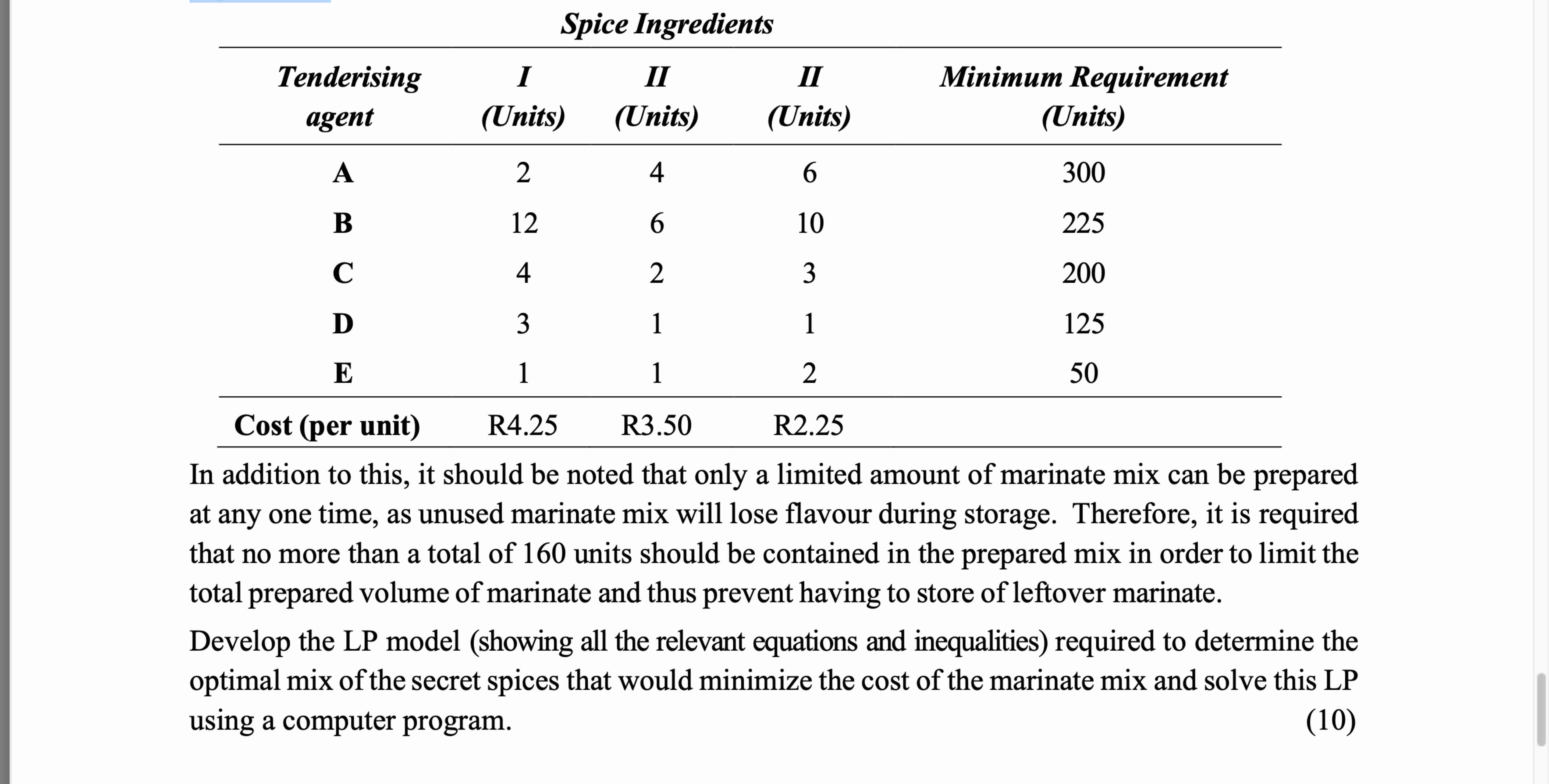  C&C is a meat processing facility that processes and packages meat