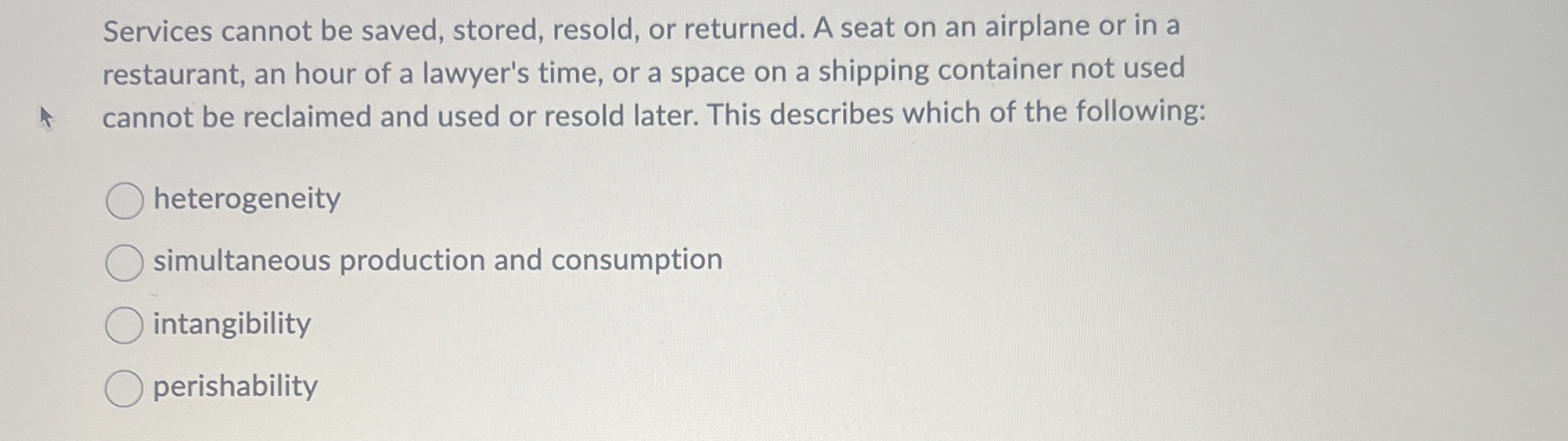  Services cannot be saved, stored, resold, or returned. A seat on