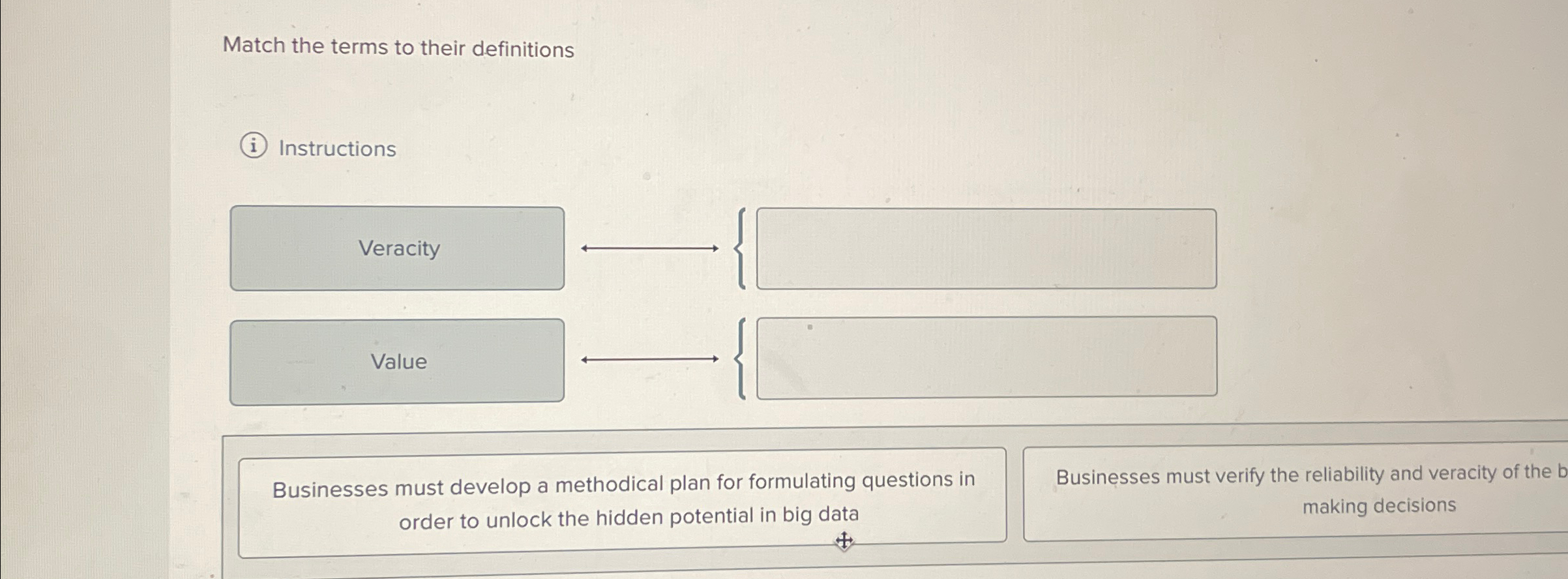  Match the terms to their definitions (i) Instructions Businesses must develop