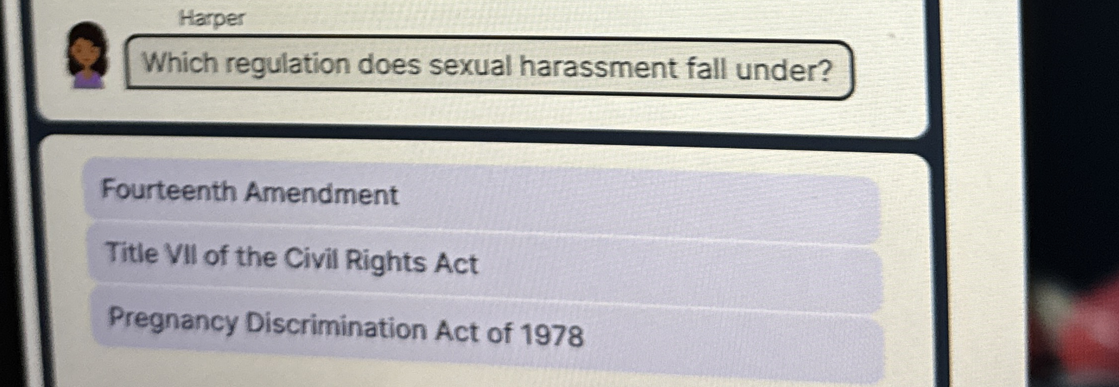  Offensive language Submit below Compliments about a woman's work Jokes about