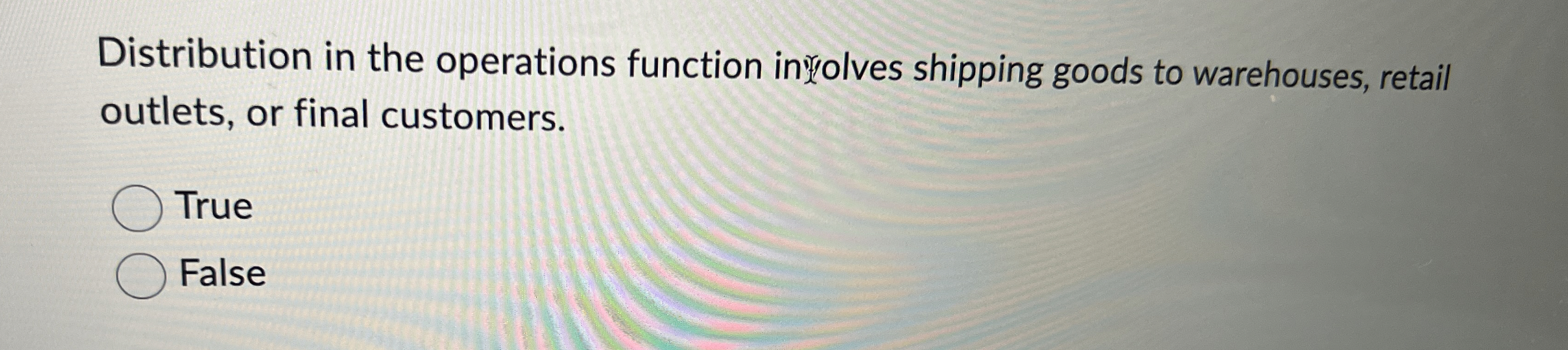  Distribution in the operations function in % olves shipping goods to