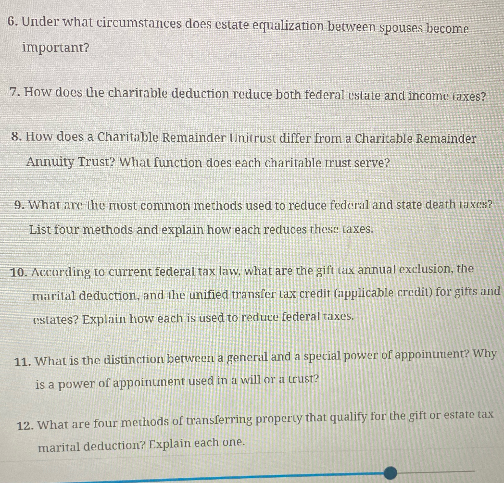 6. Under what circumstances does estate equalization between spouses become important?