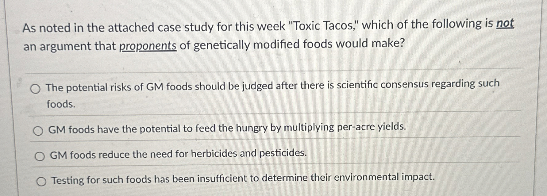  As noted in the attached case study for this week "Toxic