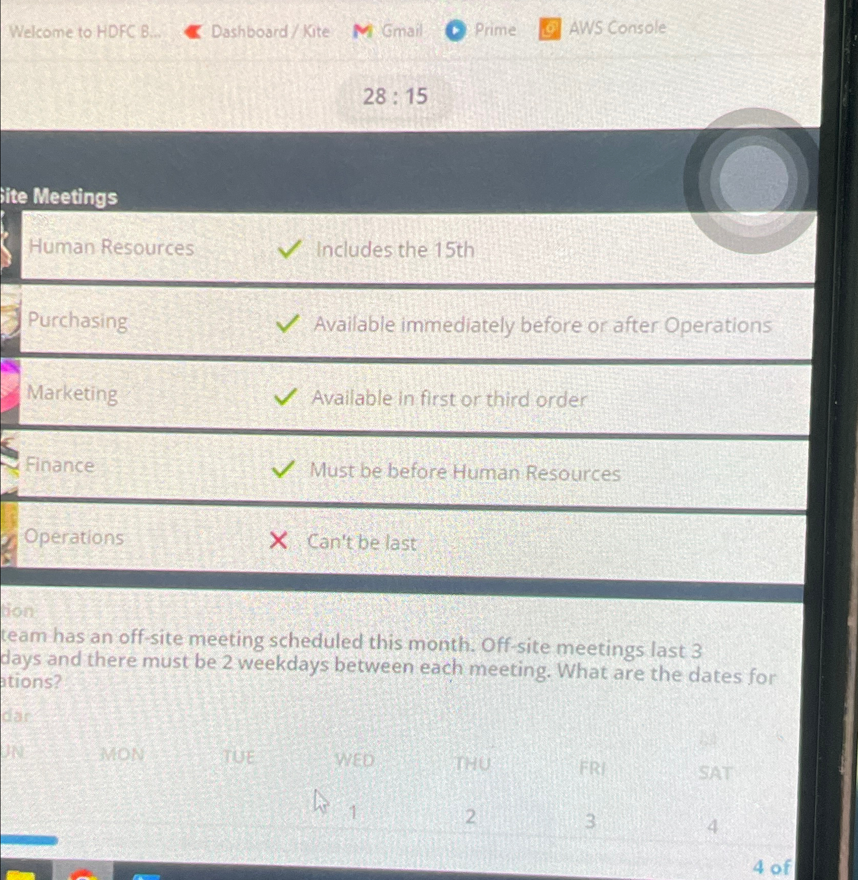  Welcome to HDFC 8.. Dashboard/ Kite Gmail Prime AWS Console 28:15