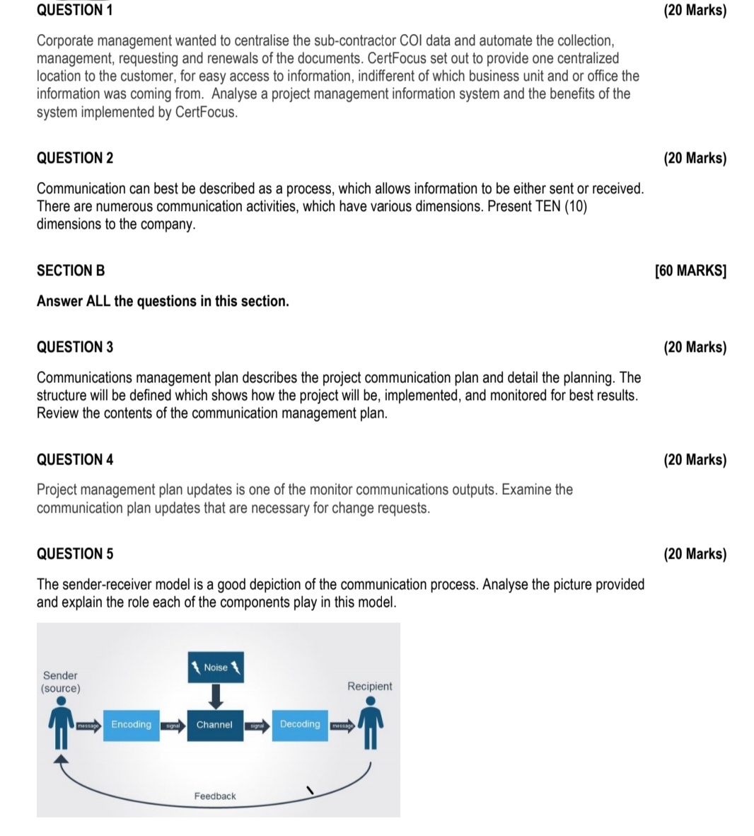  SECTION A [40 MARKS] Read the case study below and answer