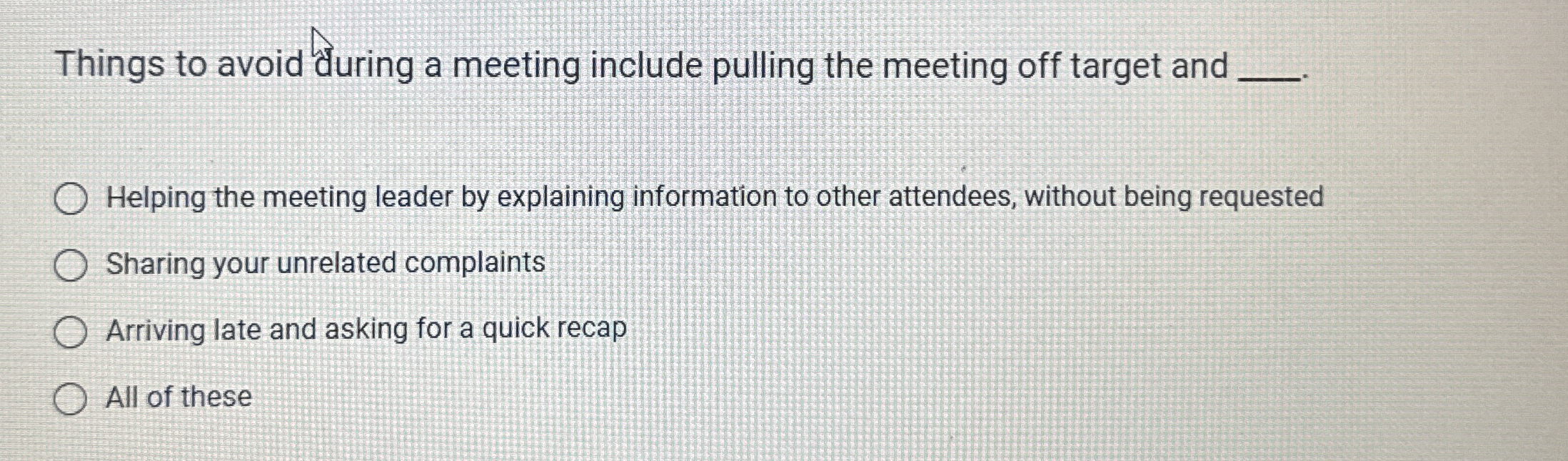  True or False: Scheduling a meeting with a simple purpose is