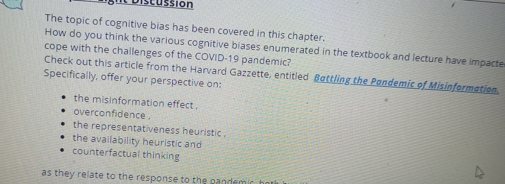  How do you think the have impacted the public ability to