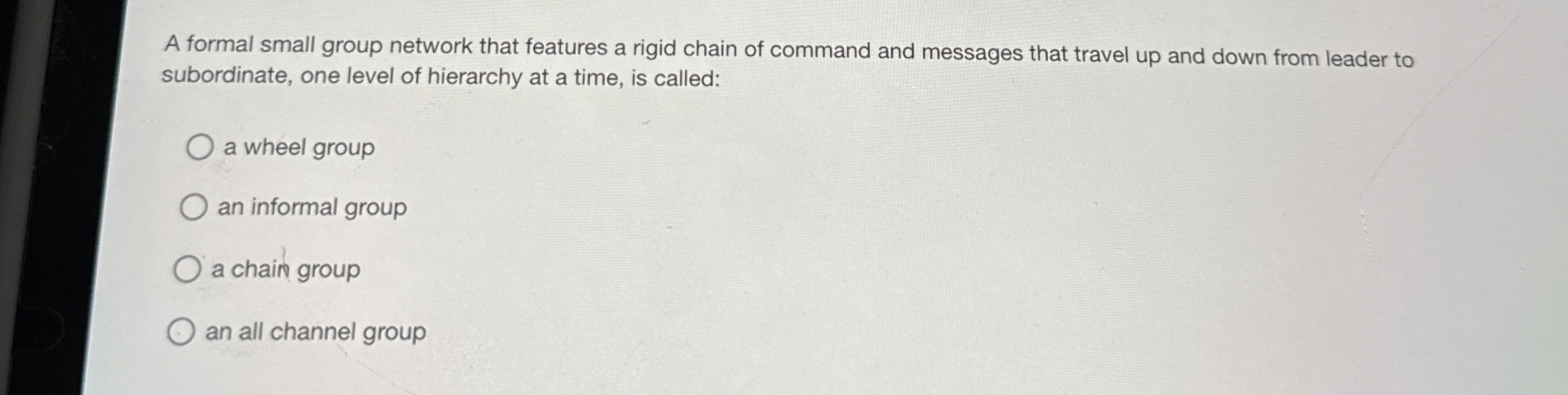  How to solve A formal small group network that features a