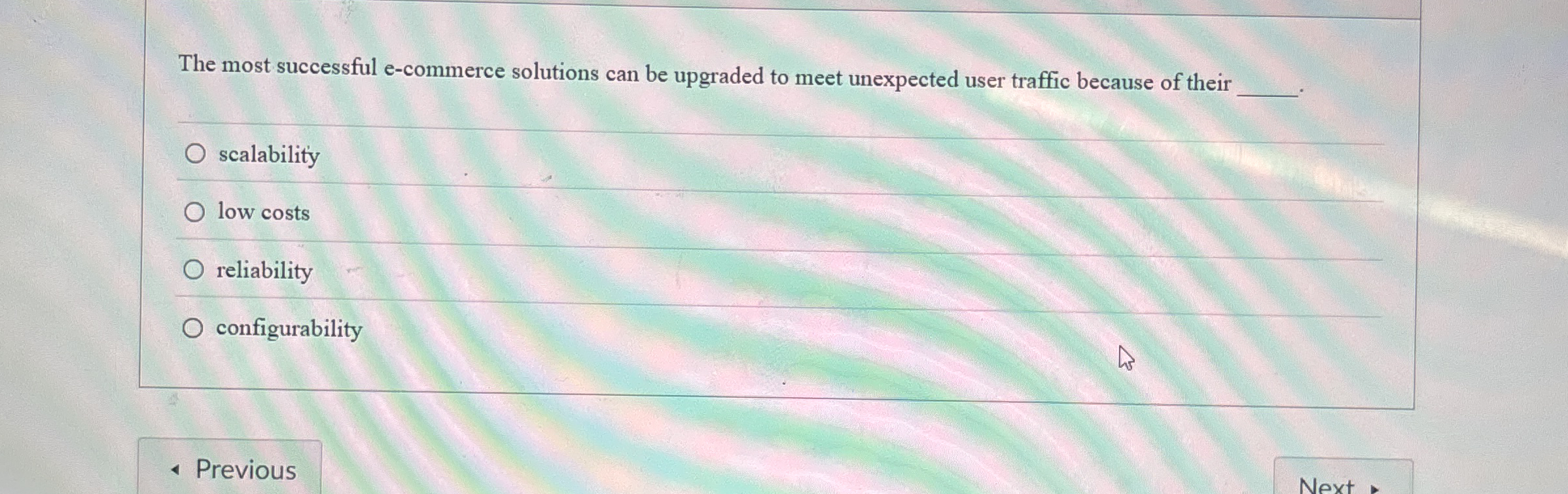  The most successful e-commerce solutions can be upgraded to meet unexpected