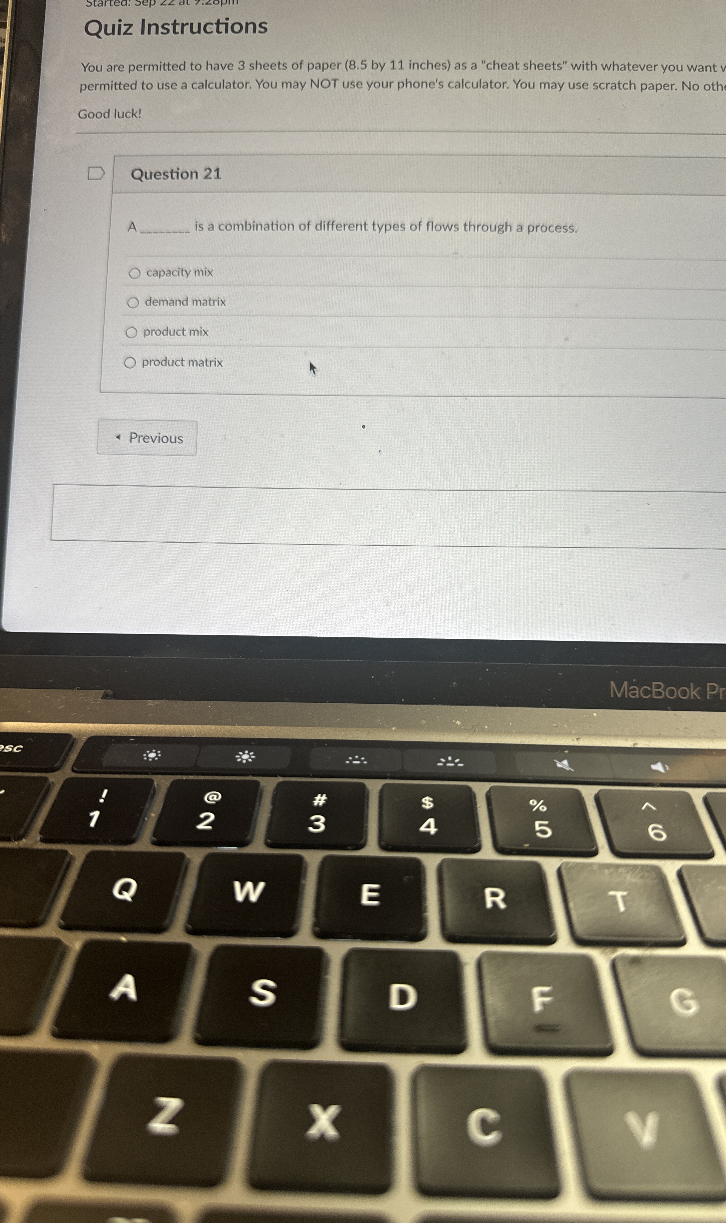  Question 21 A is a combination of different types of flows