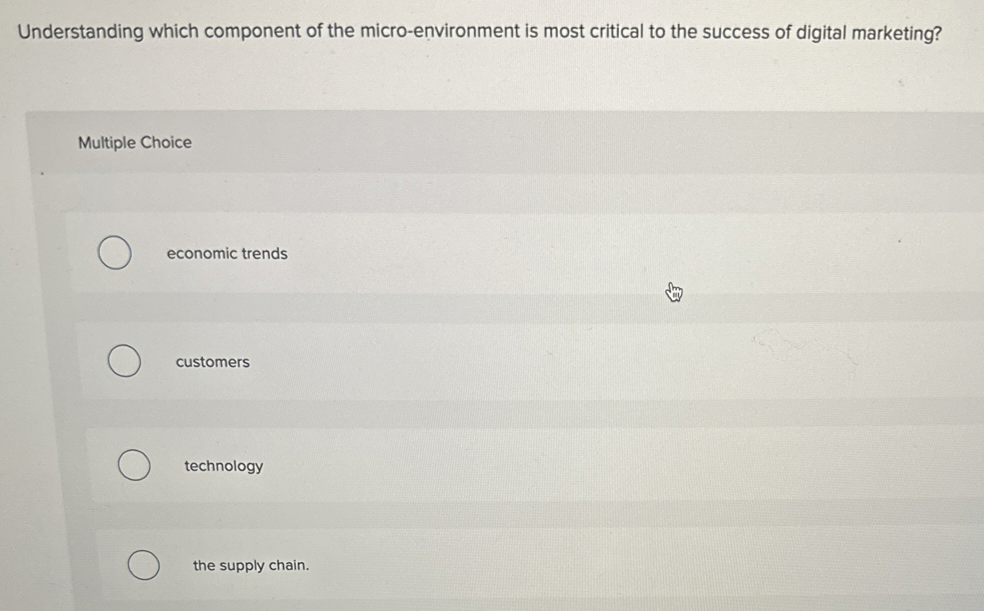 Understanding which component of the micro-environment is most critical to the
