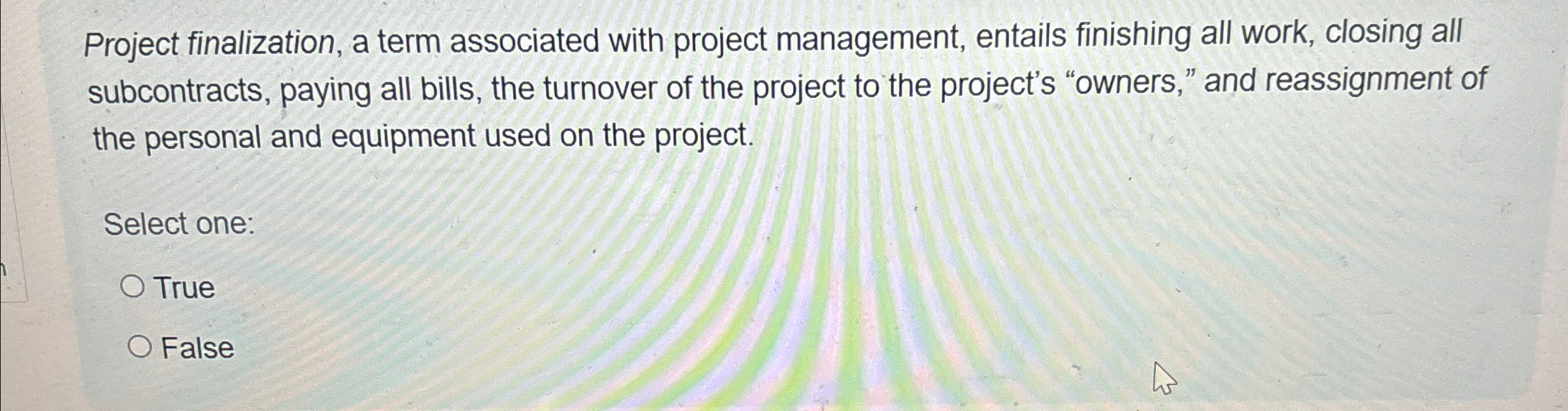  Project finalization, a term associated with project management, entails finishing all