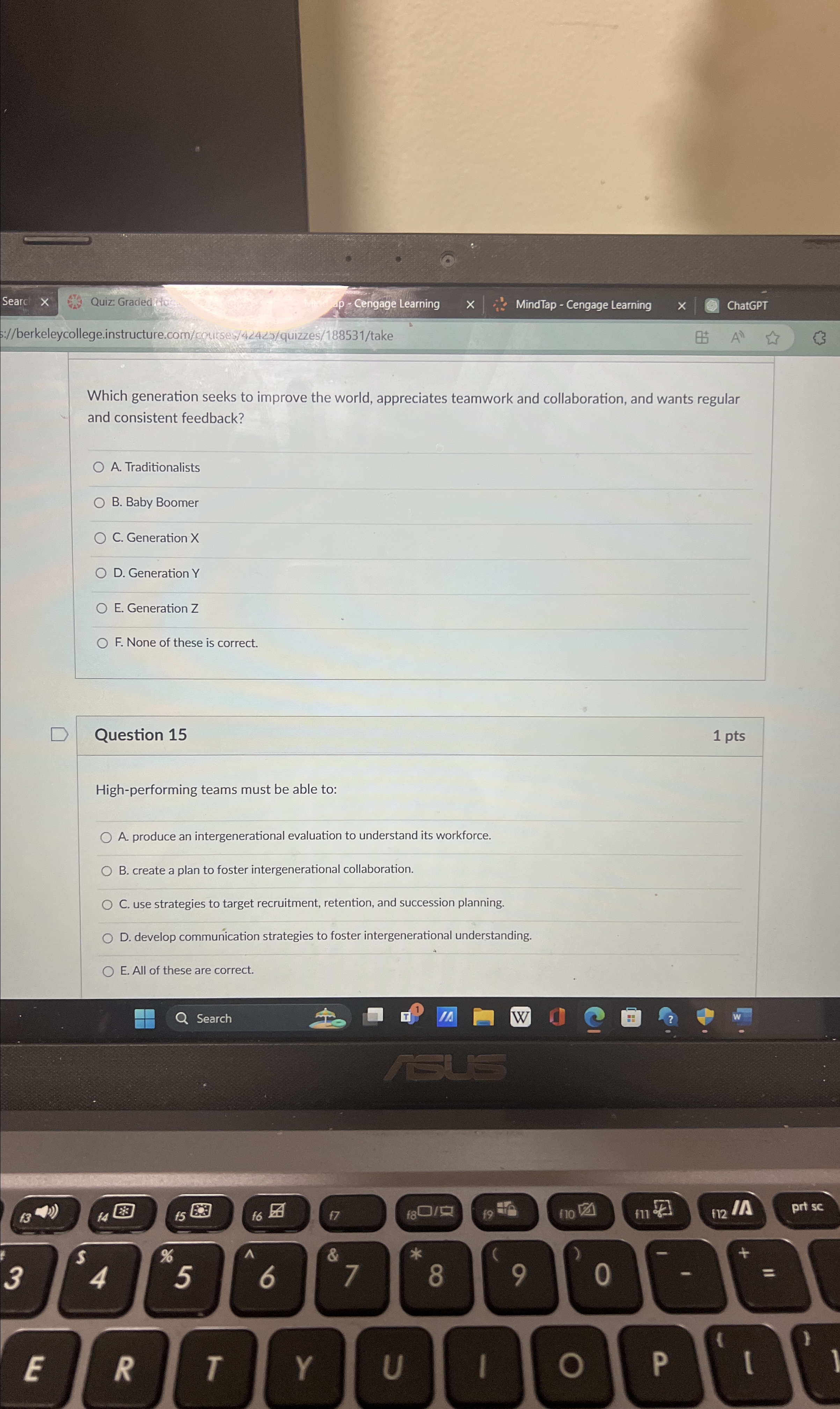  Which generation seeks to improve the world, appreciates teamwork and collaboration,
