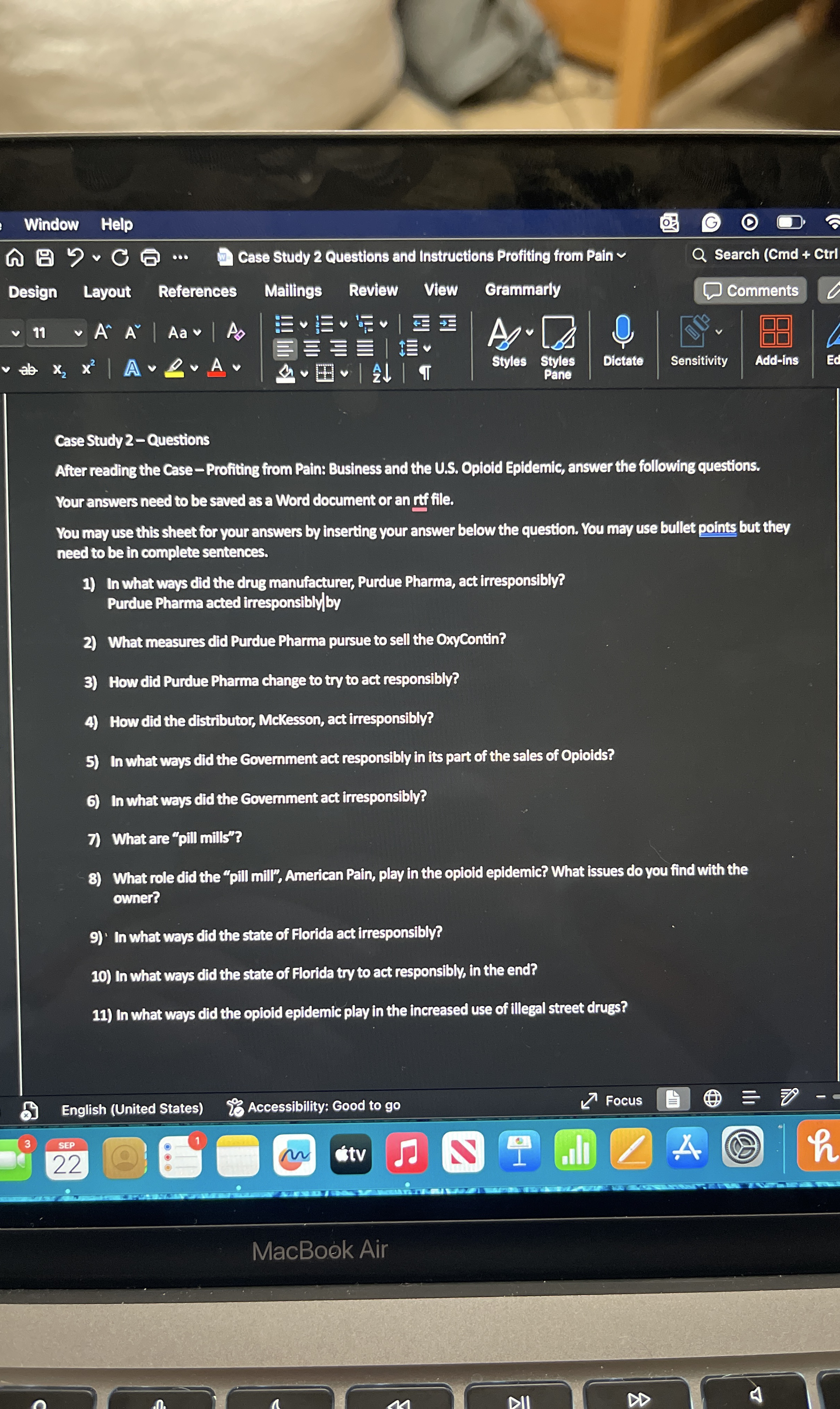  Case Study 2- Questions After reading the Case-Profiting from Pain: Business