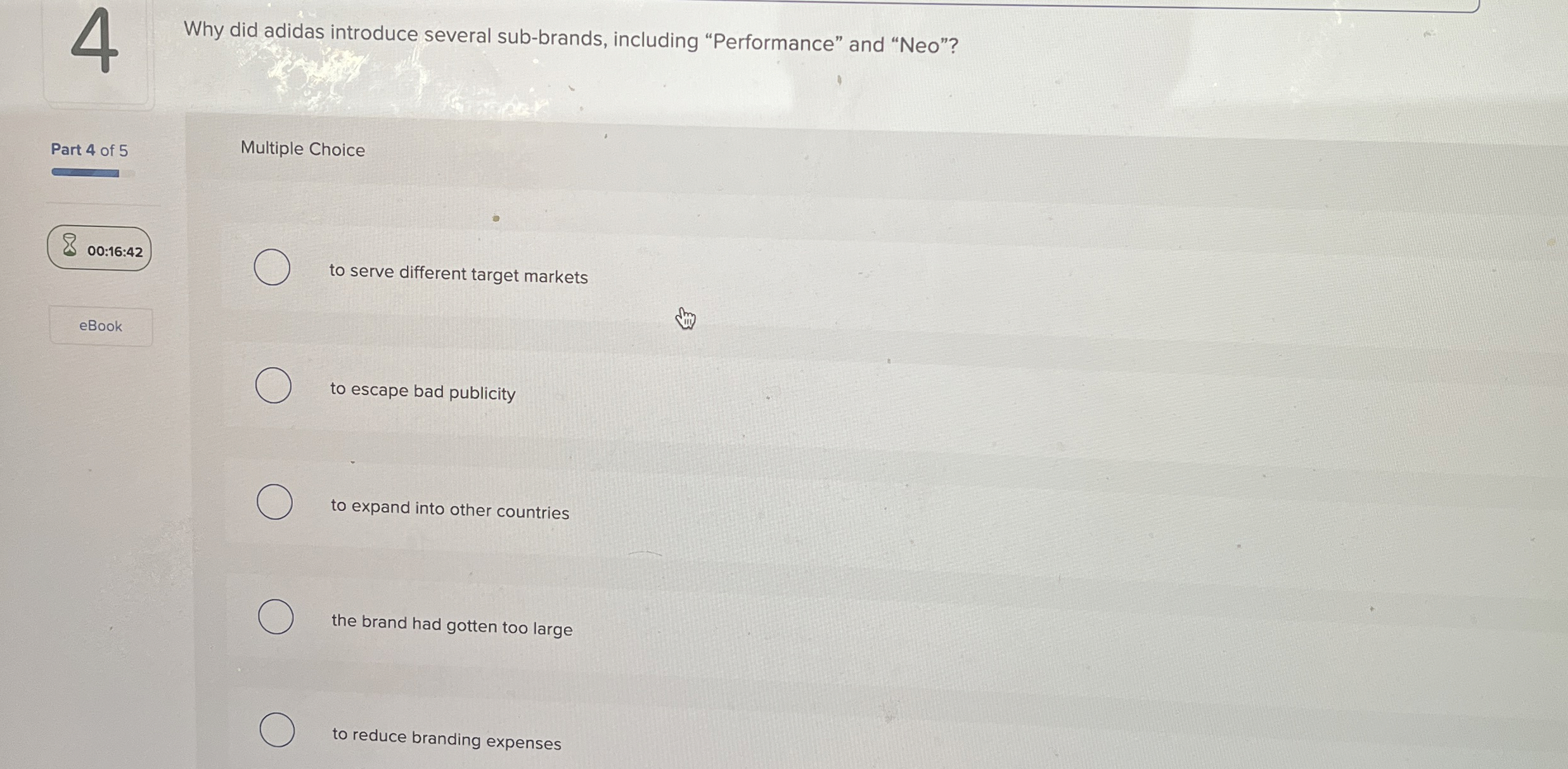  4 Why did adidas introduce several sub-brands, including "Performance" and "Neo"?