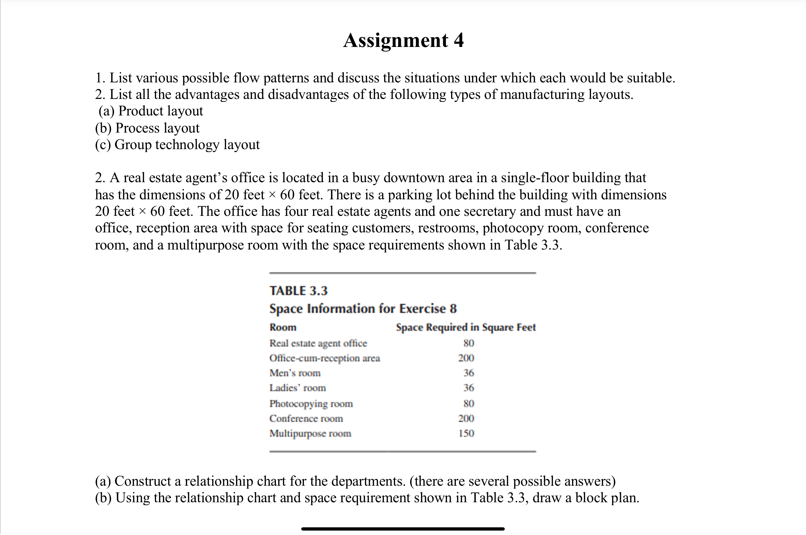  Assignment 4 List various possible flow patterns and discuss the situations