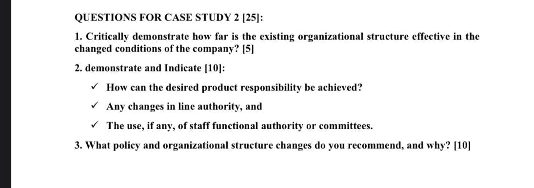  QUESTIONS FOR CASE STUDY 2[25]: Critically demonstrate how far is the