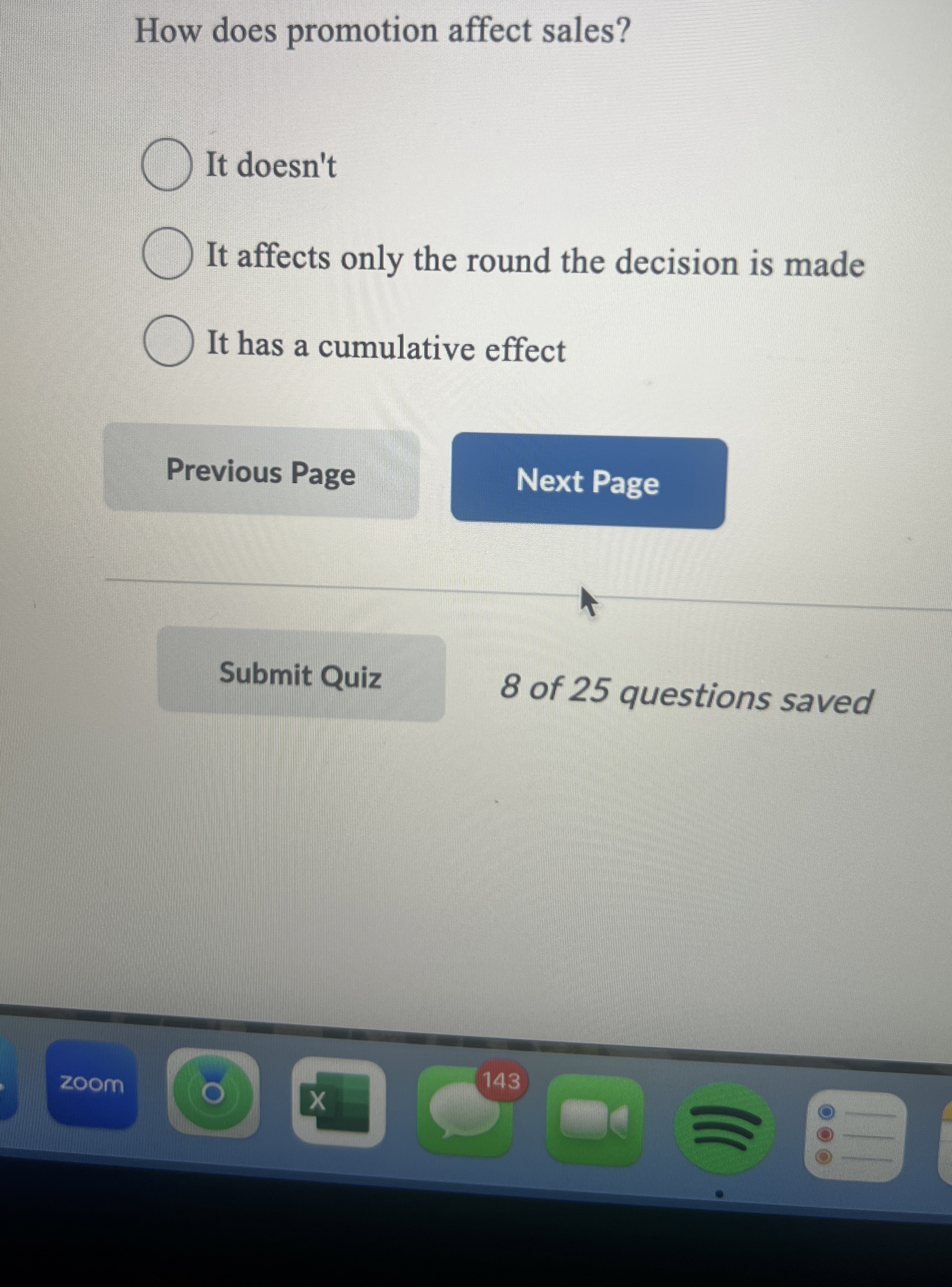  How does promotion affect sales? It doesn't It affects only the