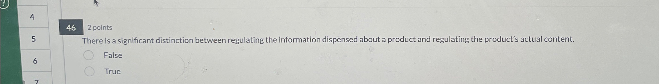  462 points 5 There is a significant distinction between regulating the