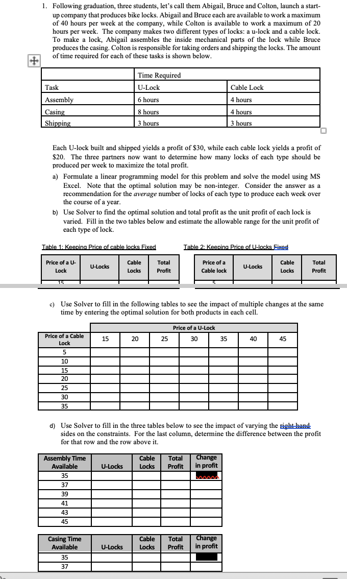  Following graduation, three students, let's call them Abigail, Bruce and Colton,