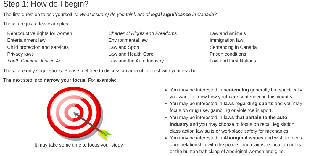  Step 1: How do | begin? The first question to ask