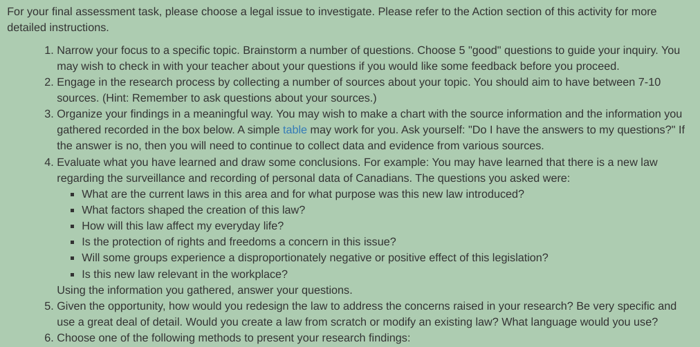 laws Law and Health Care Prison conditions Youth Criminal Justice Act Law