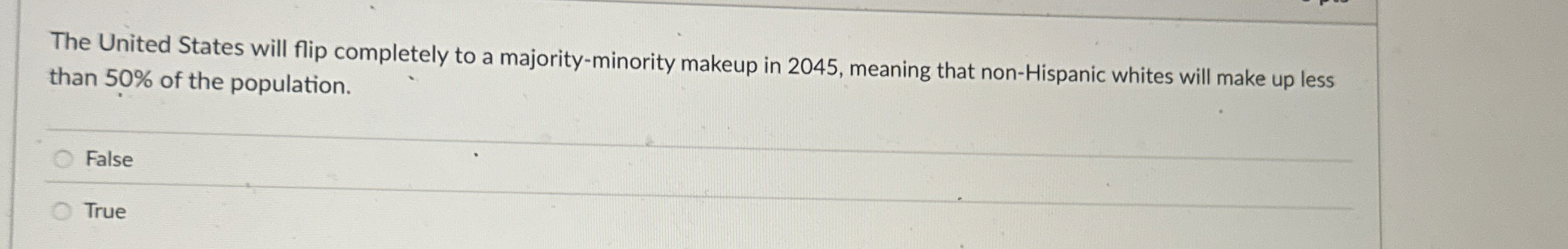  The United States will flip completely to a majority-minority makeup in
