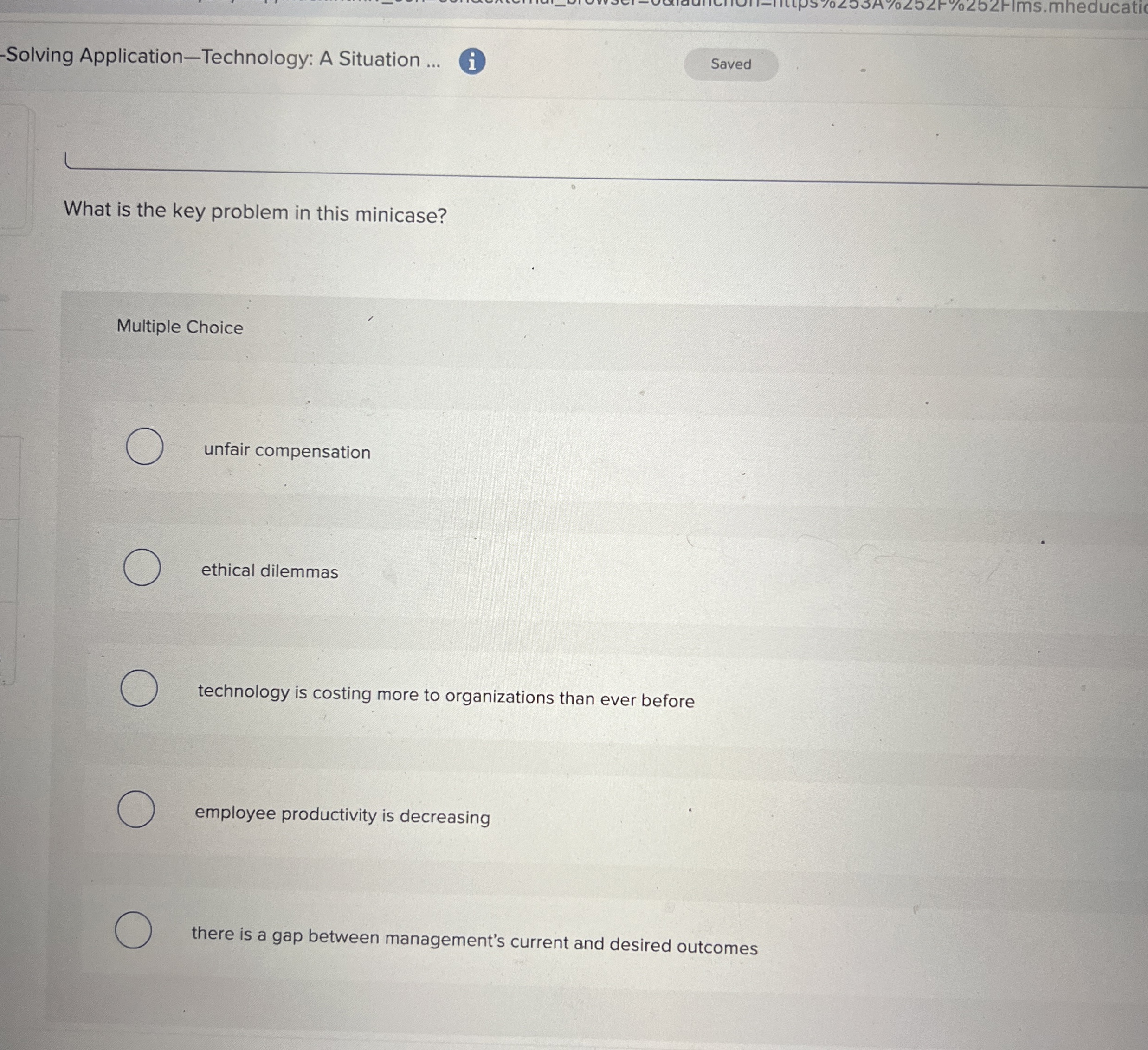  Solving Application-Technology: A Situation ... i L What is the key