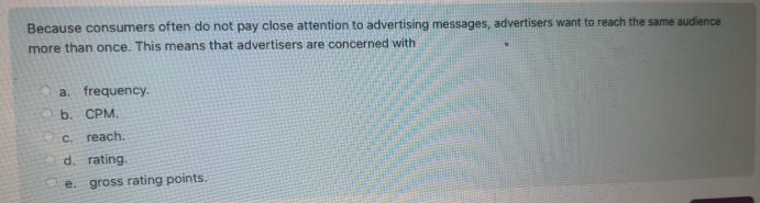  Because consumers often do not pay close attention to advertising messages,