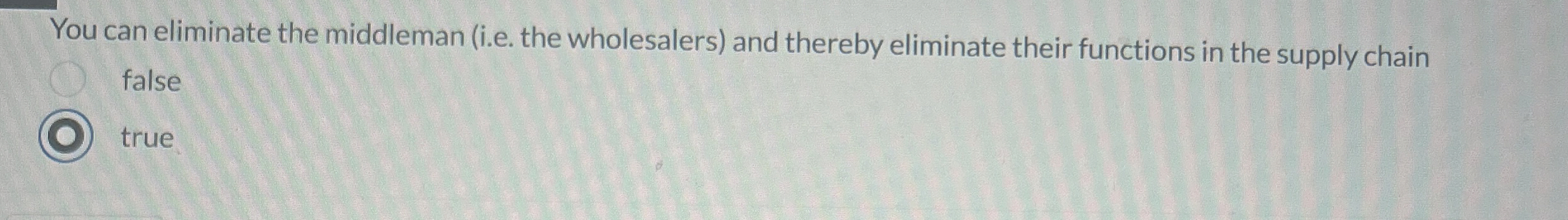  You can eliminate the middleman (i.e. the wholesalers) and thereby eliminate