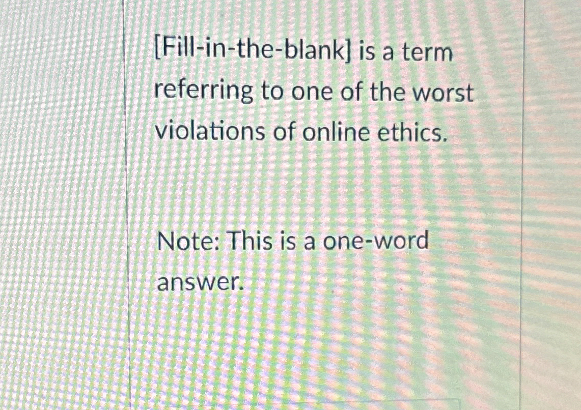  [Fill-in-the-blank] is a term referring to one of the worst violations