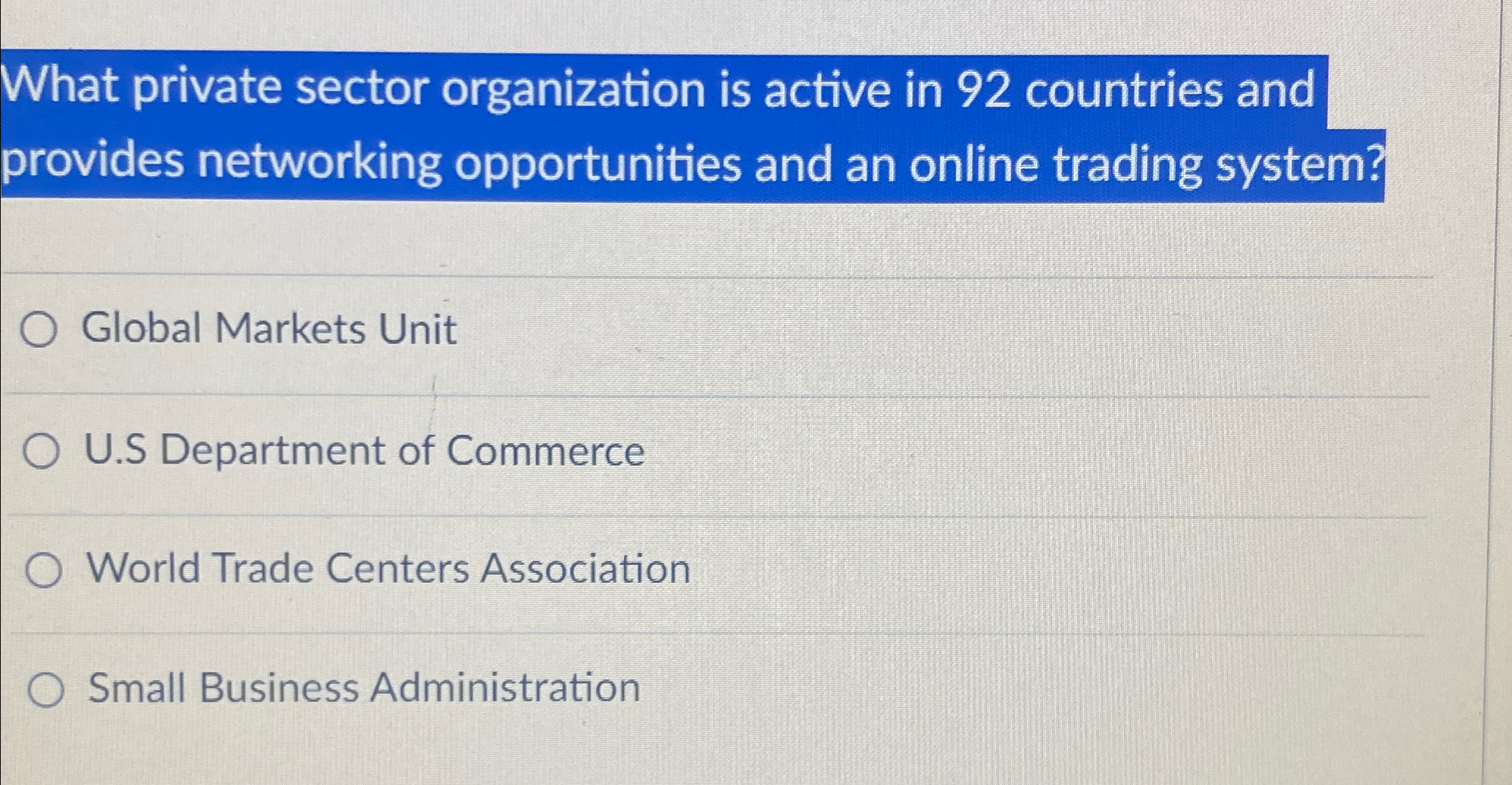  What private sector organization is active in 92 countries and provides