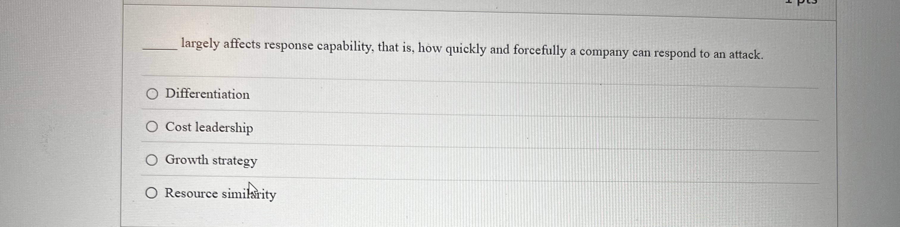  q, largely affects response capability, that is, how quickly and forcefully