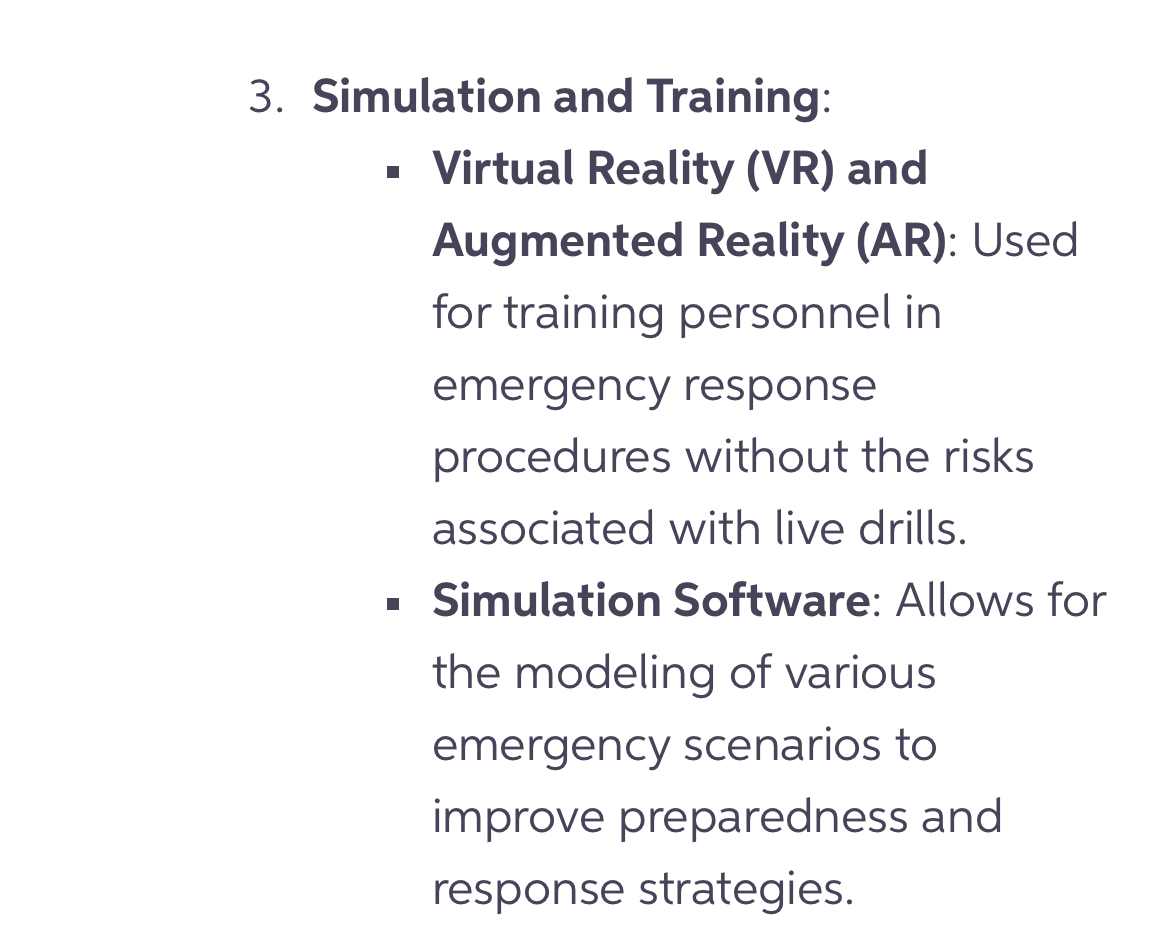  Simulation and Training: Virtual Reality (VR) and Augmented Reality (AR): Used