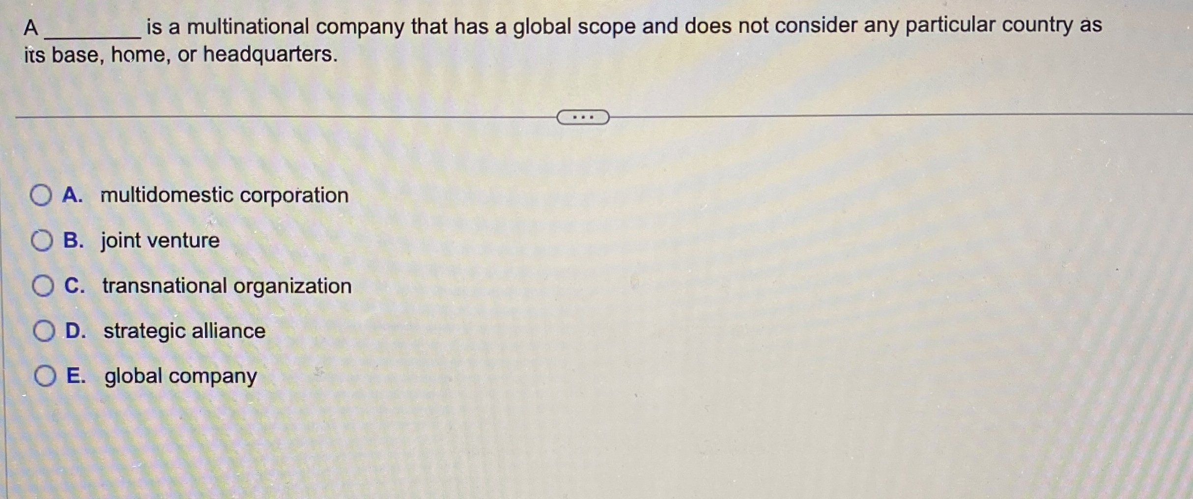  is a multinational company that has a global scope and does