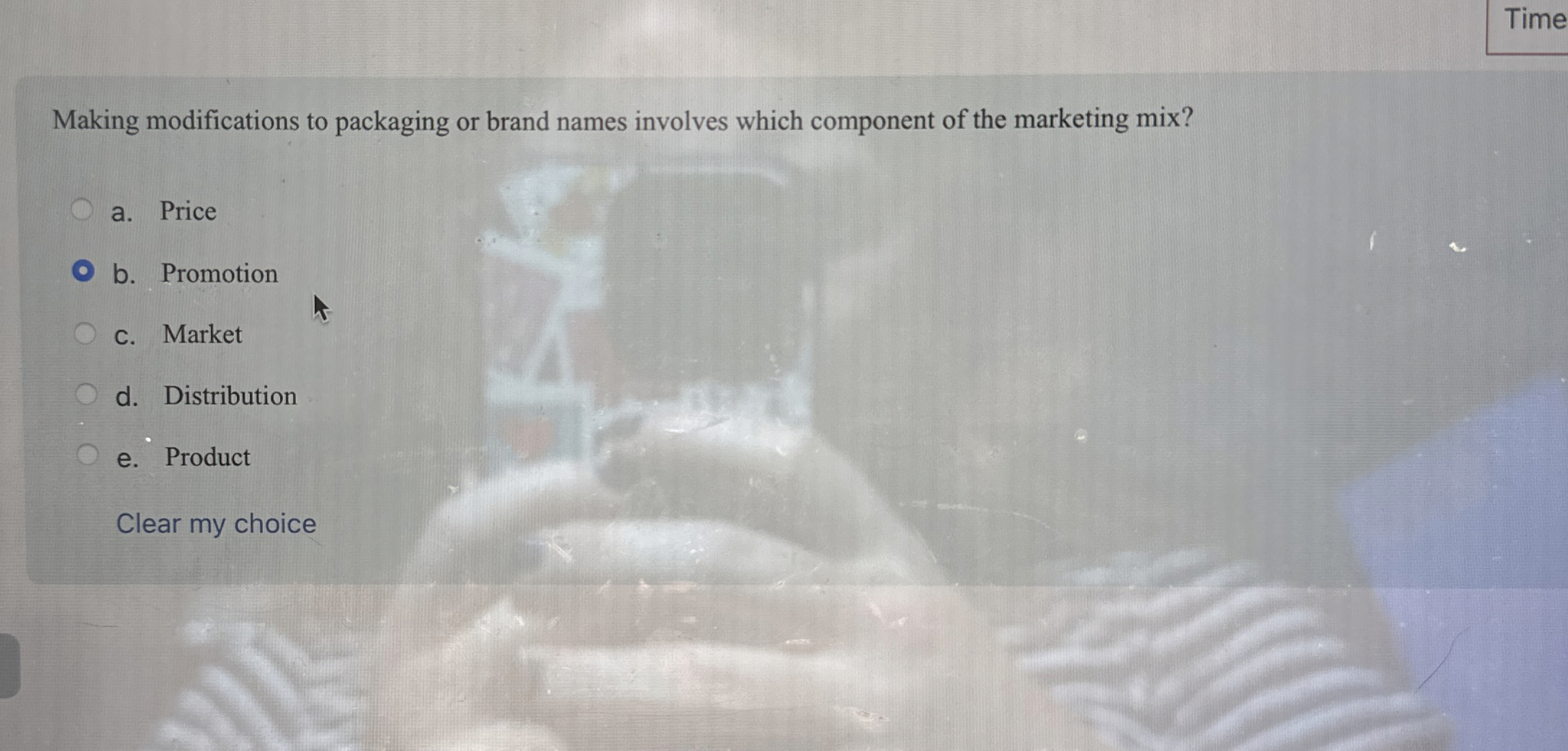  Making modifications to packaging or brand names involves which component of