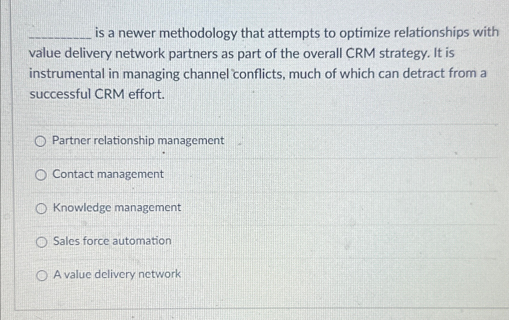  q, is a newer methodology that attempts to optimize relationships with