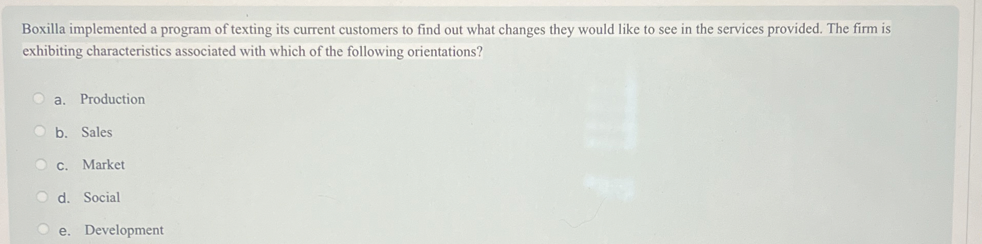  Boxilla implemented a program of texting its current customers to find