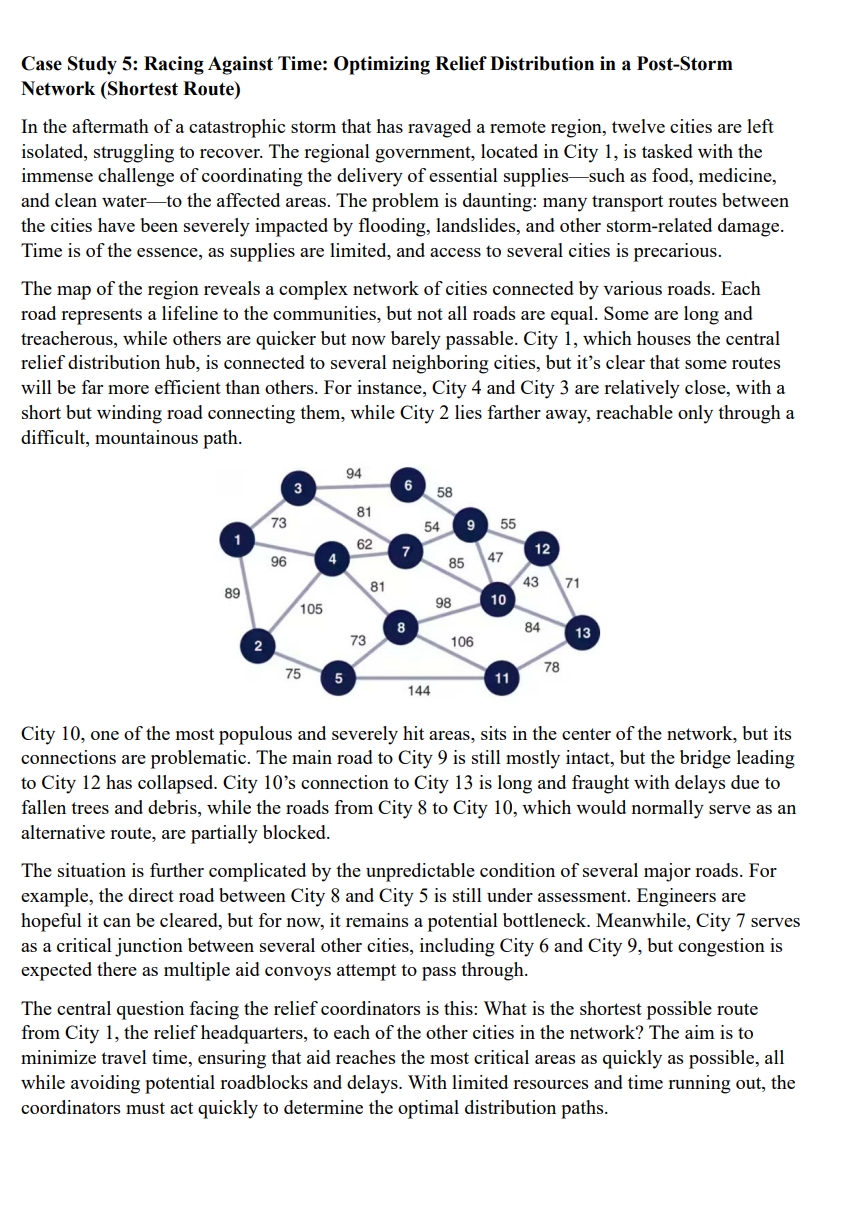  and clean water-to the affected areas. The problem is daunting: many