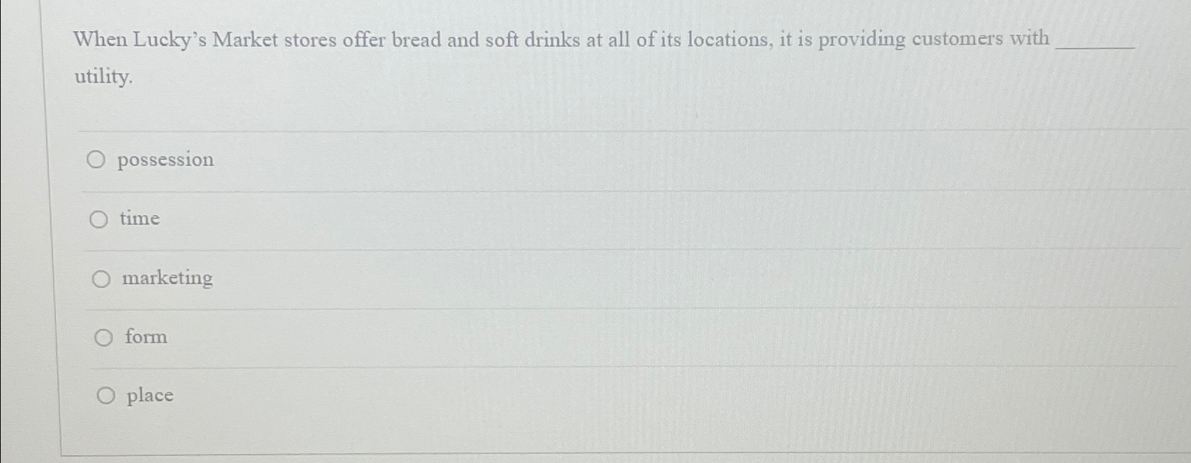  When Lucky's Market stores offer bread and soft drinks at all