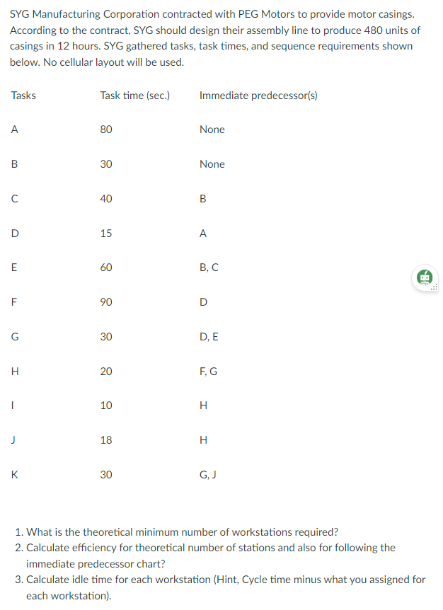  Please show all work and make it easy for me to