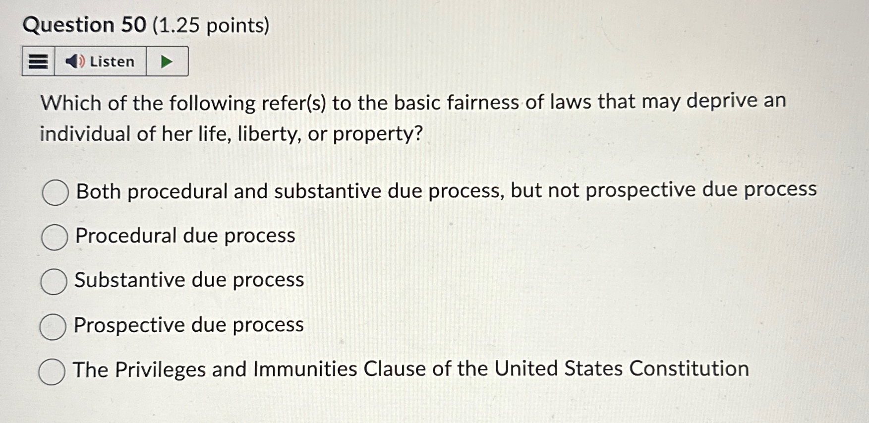  Question 50(1.25 points) Which of the following refer(s) to the basic