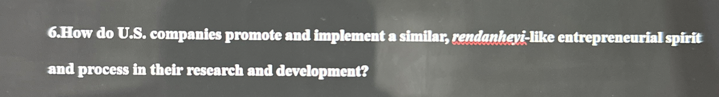  How do U.S. companies promote and implement a similars xendanhayitike entrepreneurial